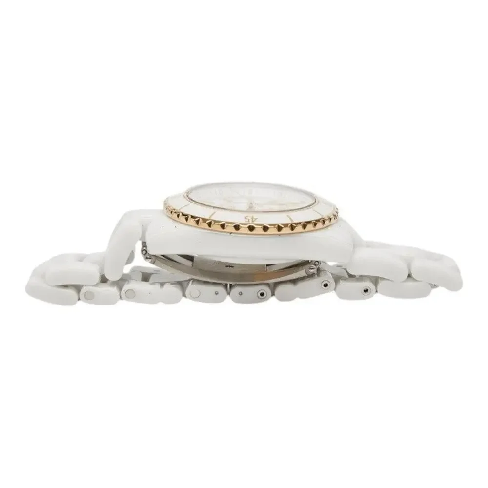 Chanel J12 Caliber 12.1 Automatic 18K Yellow Gold Ceramic Watch White